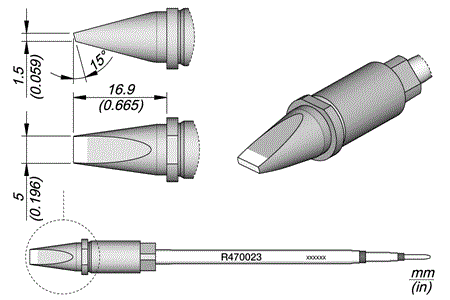 Cartridge Chisel 5 x 1.5 S1